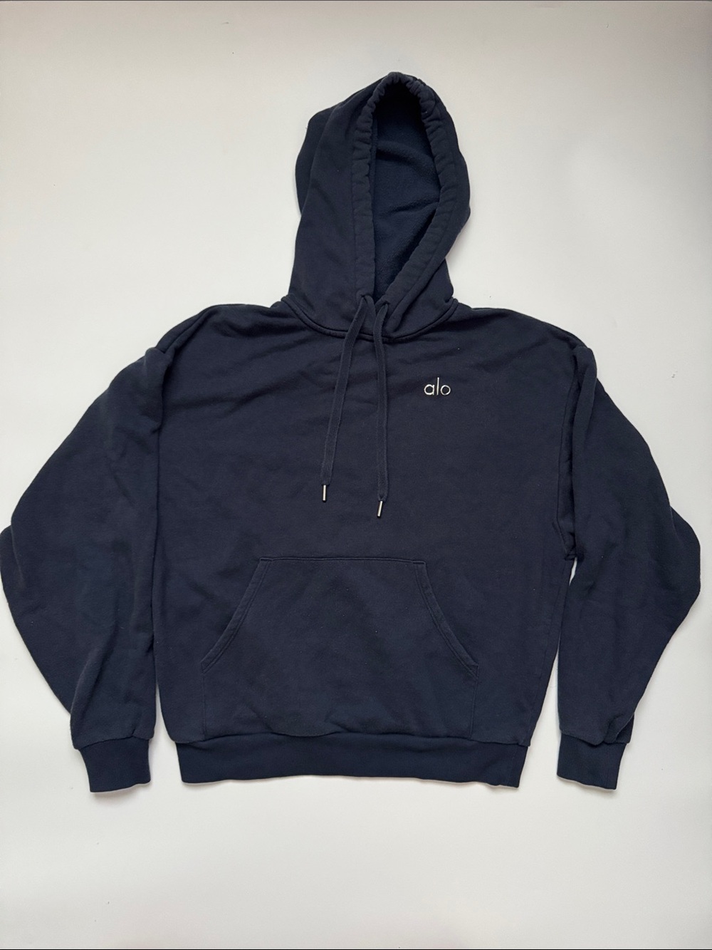 ALO Yoga Men's Navy Pullover Hoodie